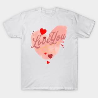 Love you, Happy Valentines Day,14 February , Red Heart T-Shirt